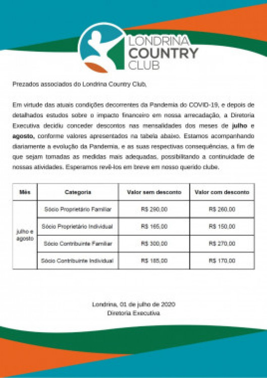 tabela desconto